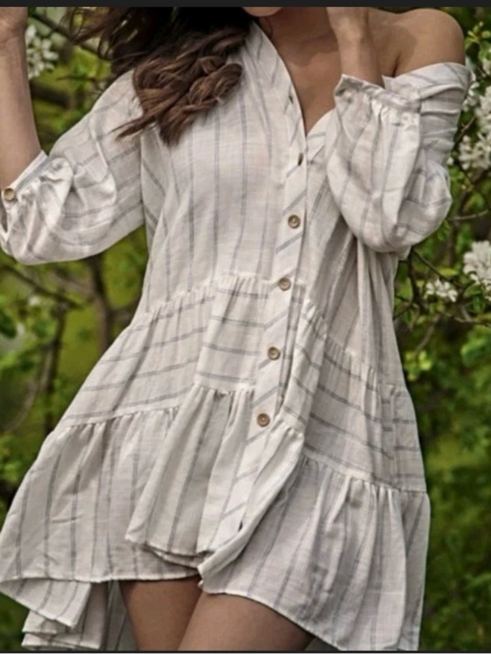 Zara striped mini dress SZ Medium